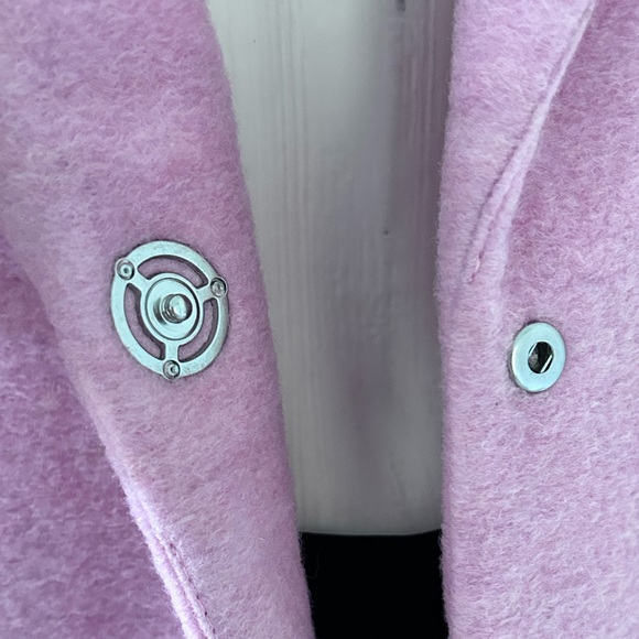 MNG Casual ~ Wool Blend Elegant Pink Women's Coat. - Picture 12 of 12